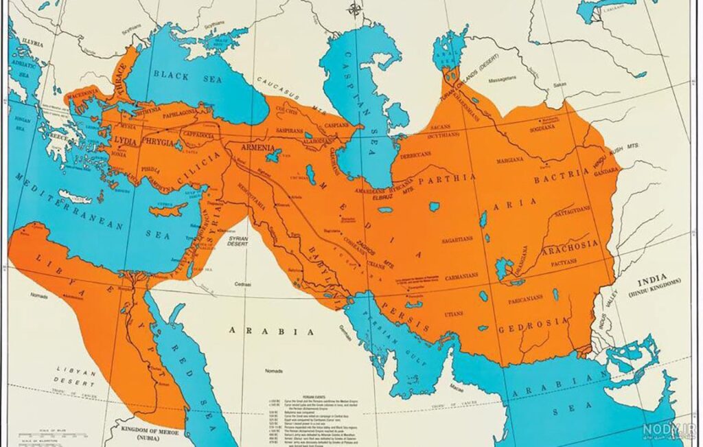 داریوش کبیر و جغرافیای ایران در 
آن دوران