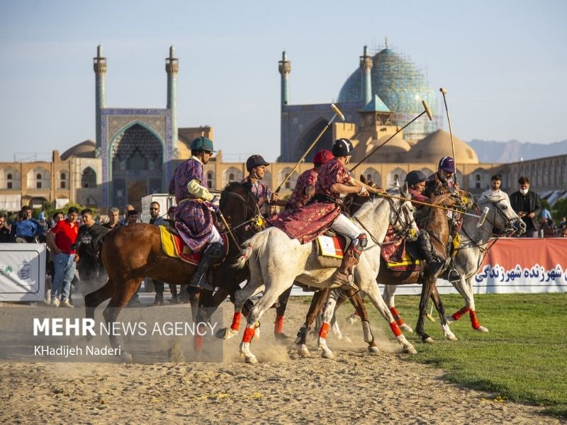 مسابقه چوگان در میدان نقش جهان اصفهان