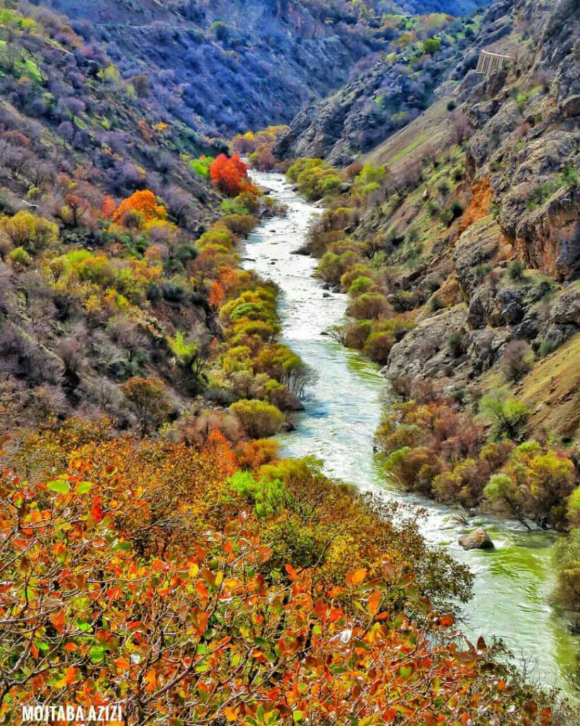 رودخانه سزار در نزدیکی روستای بیشه