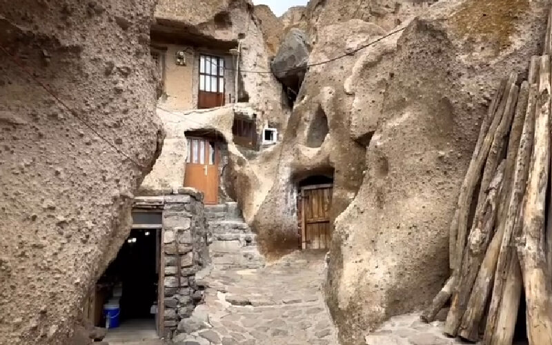 نمایی زیبا از روستای کندوان تبریز