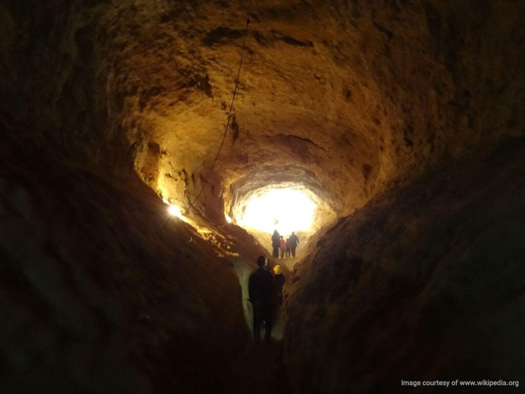 The view inside the Gonabad Qanat