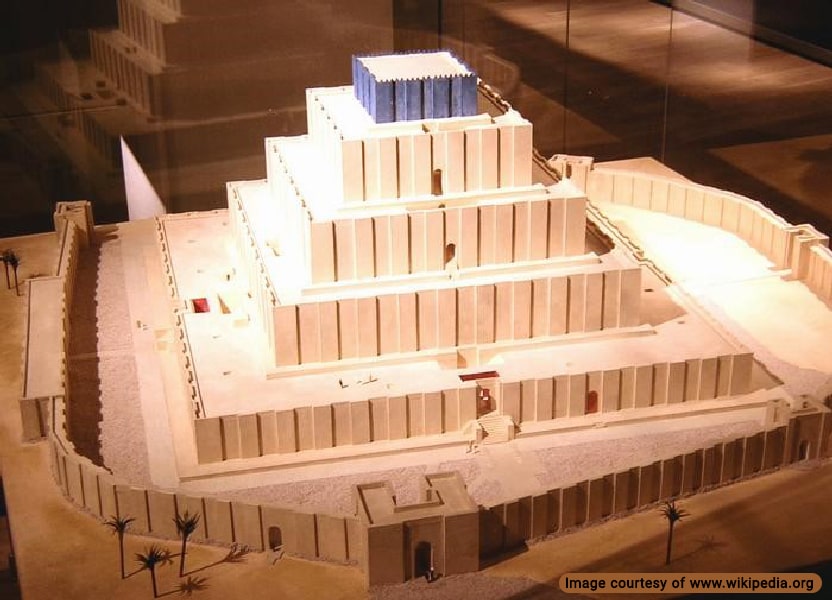 Model of Tchogha Zanbil Ziggurat
