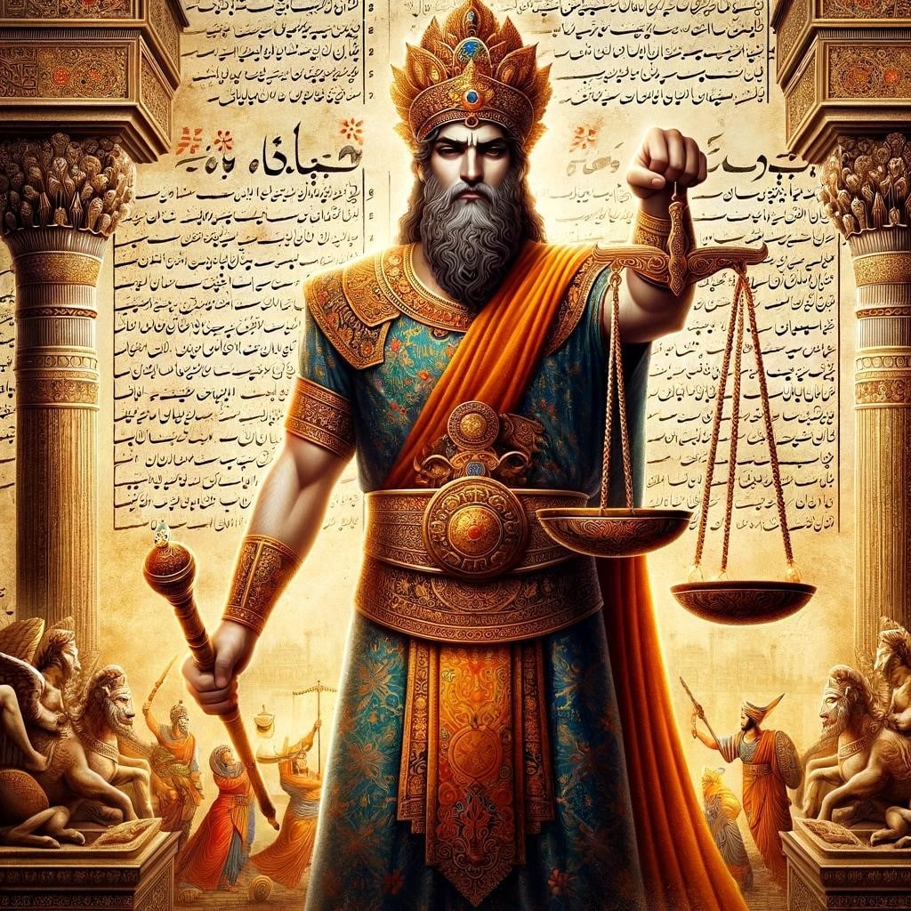 Rasn, the divine judge of Zoroastrian religion