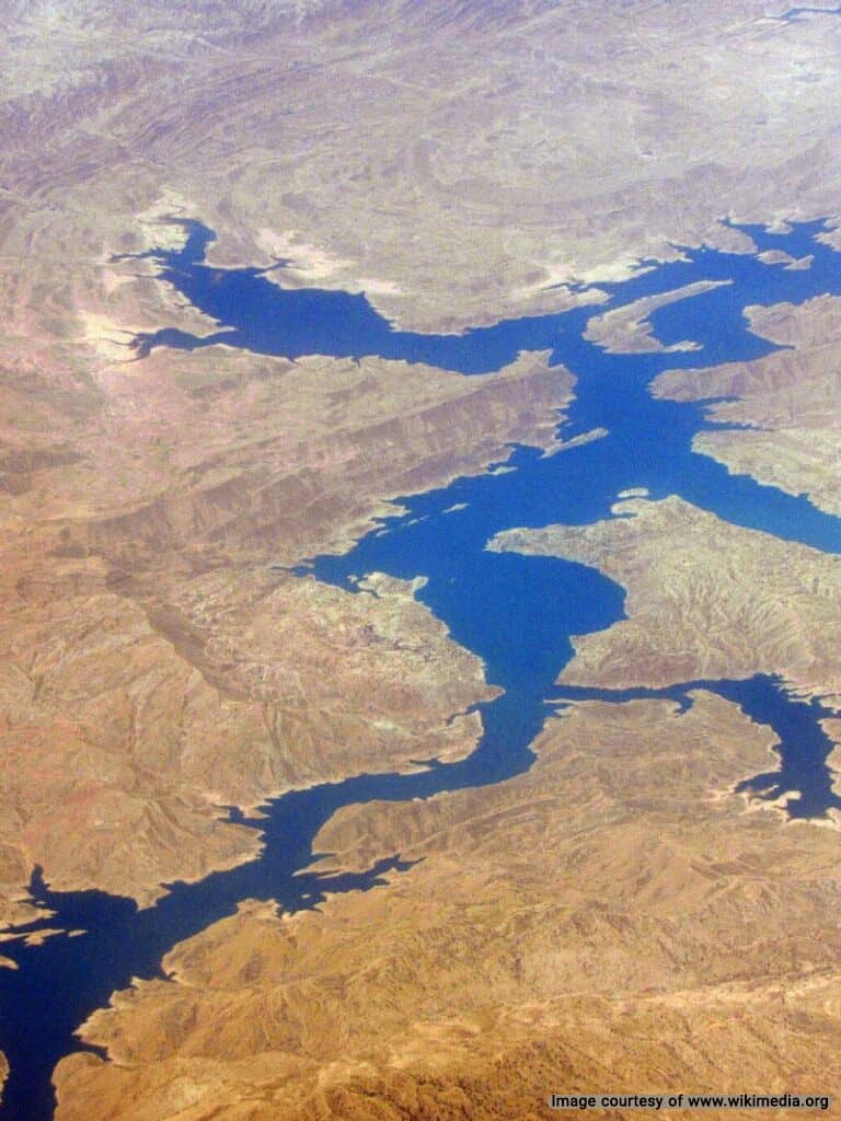 Aerial view of Gotvand Dam