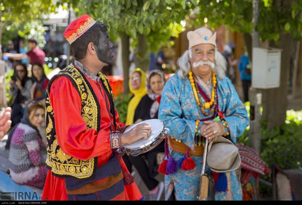 Haji Firuz with his red dress and black face