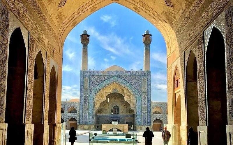 A beautiful and spectacular view of Jame Mosque of Isfahan