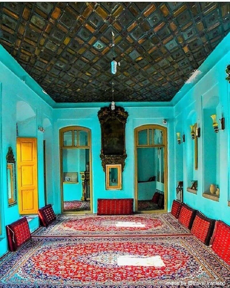 A view of an interior room in Darougheh traditional house