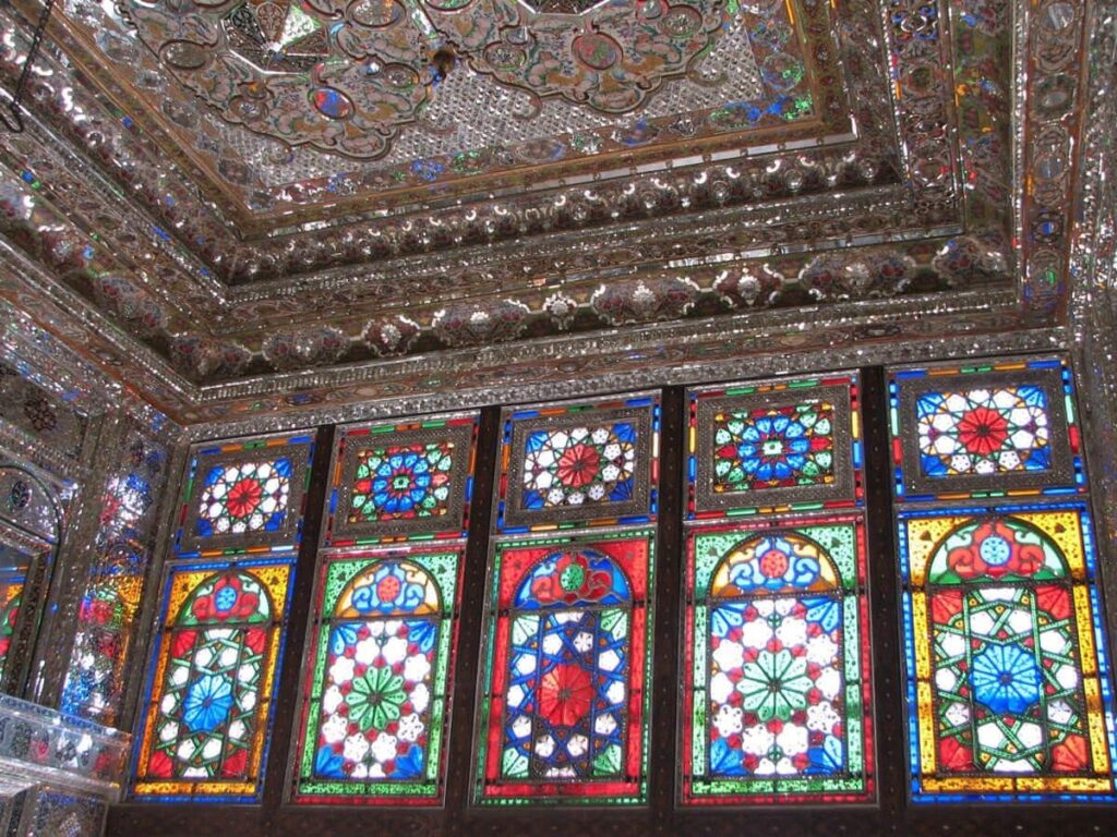 Zinat al-Molk Historical House in Shiraz, a masterpiece of Orosi-Sazi art