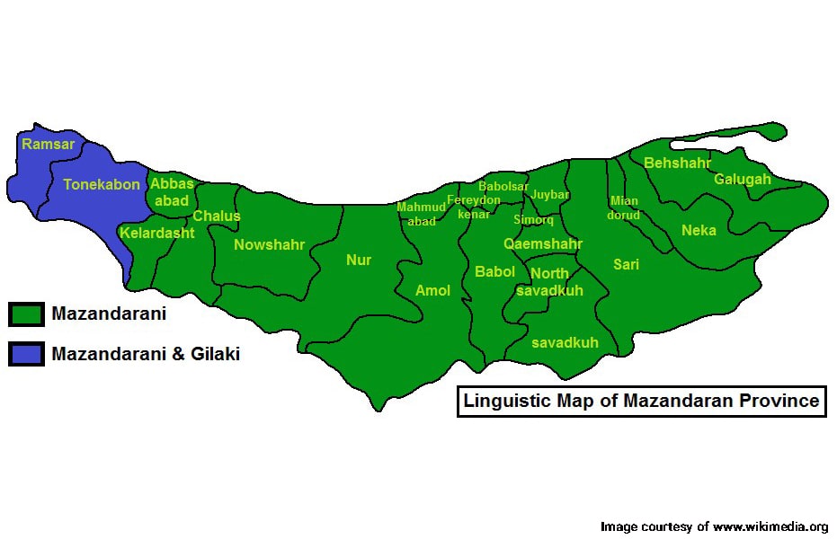 Mazandarani and Gilaki languages in Mazandaran province