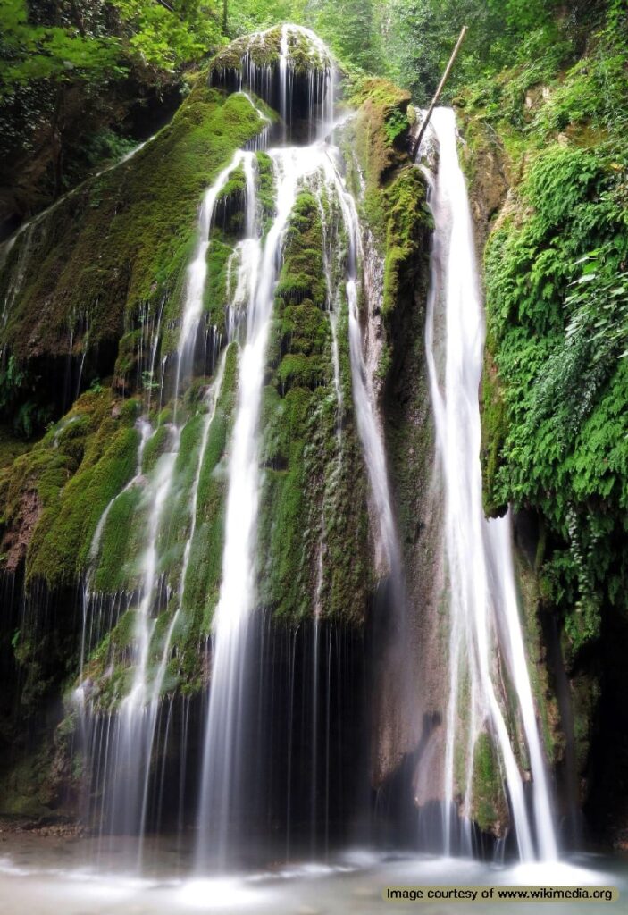 Kaboud Val Waterfall in Golestan Province