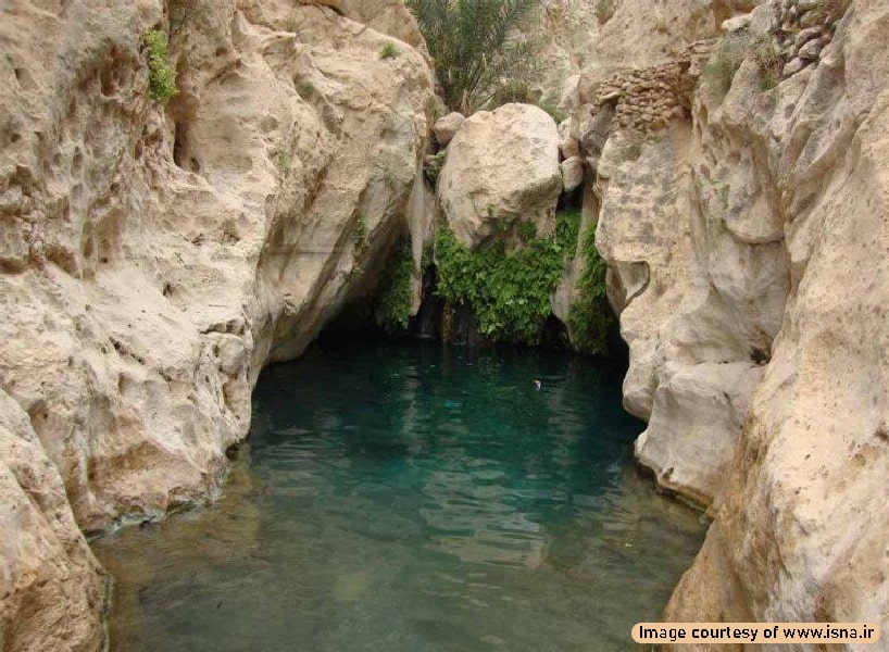 Hot springs in Kerman province