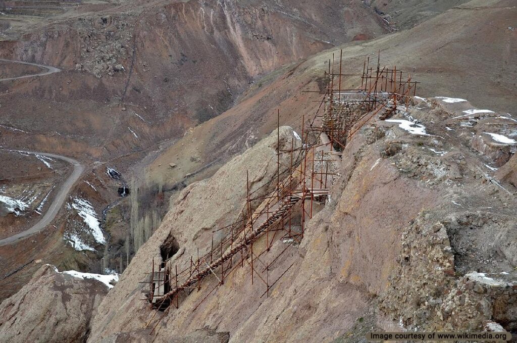 View of Alamut Castle from above