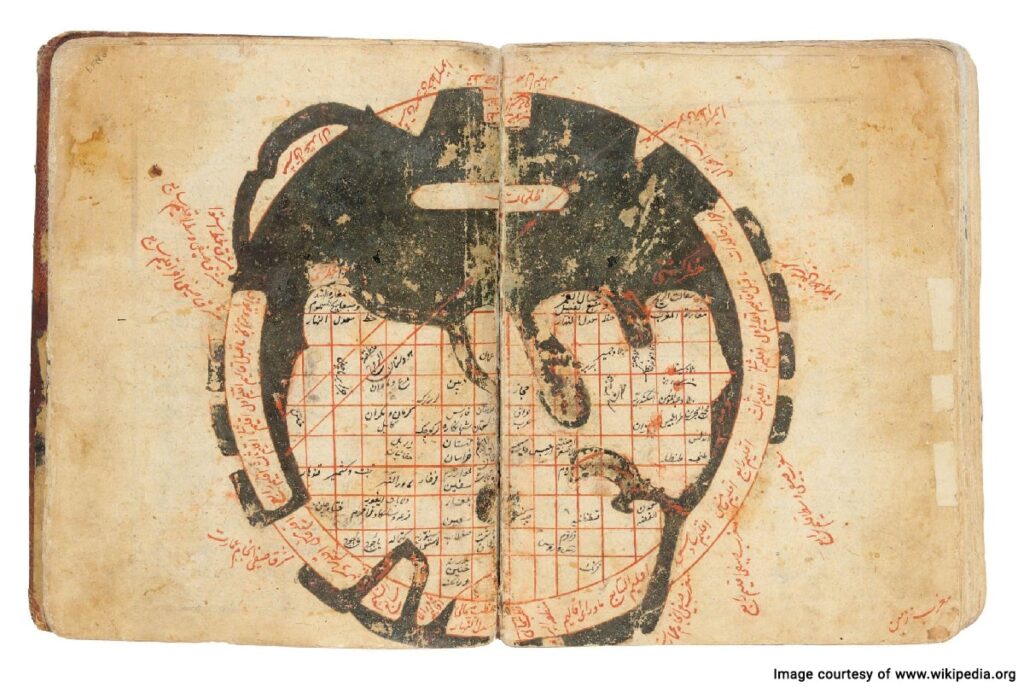 Hamdullah al-Mustawfi’s map of Iran