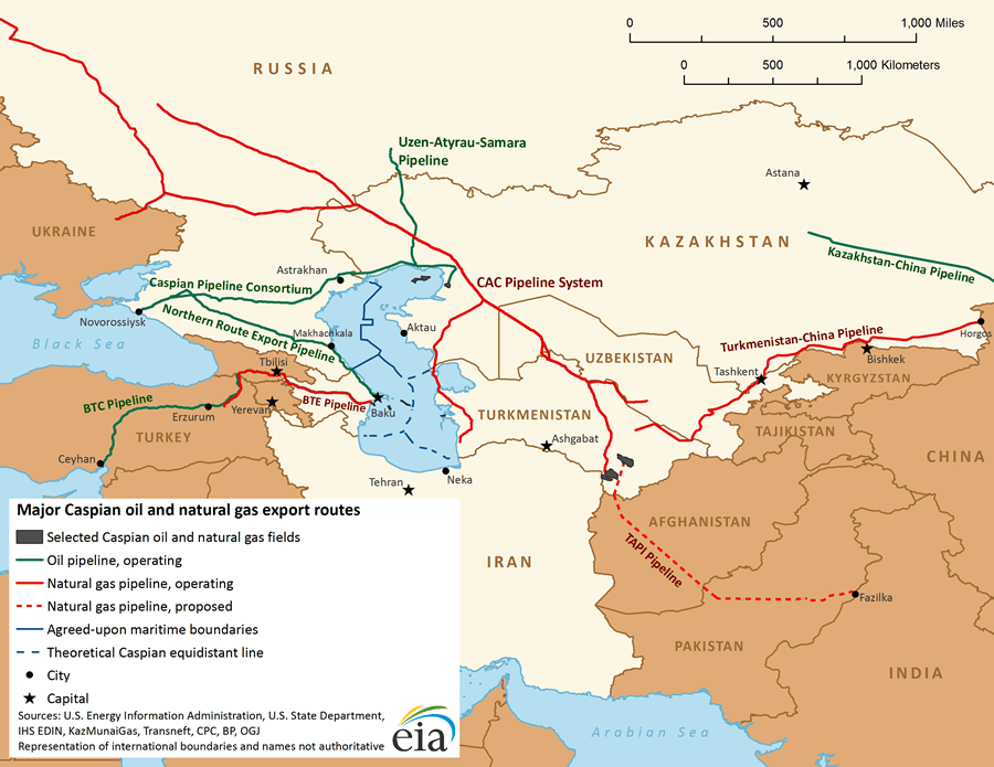 Neighboring countries export various goods to the EU/Asia