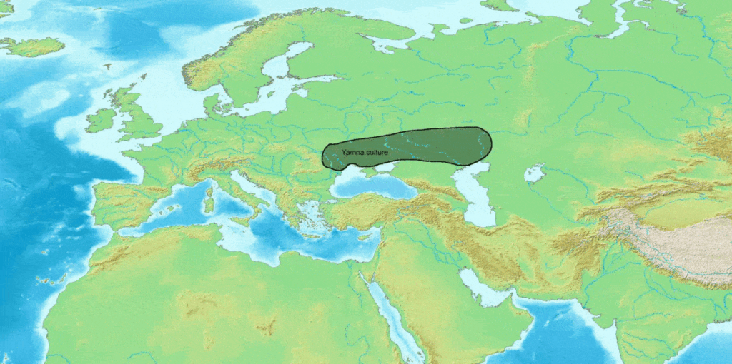 The migration pattern of Indo-Iranian groups