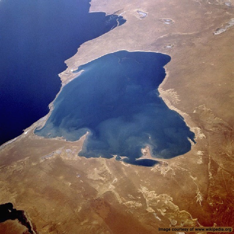 Kara-Bogaz Lagoon in Turkmenistan