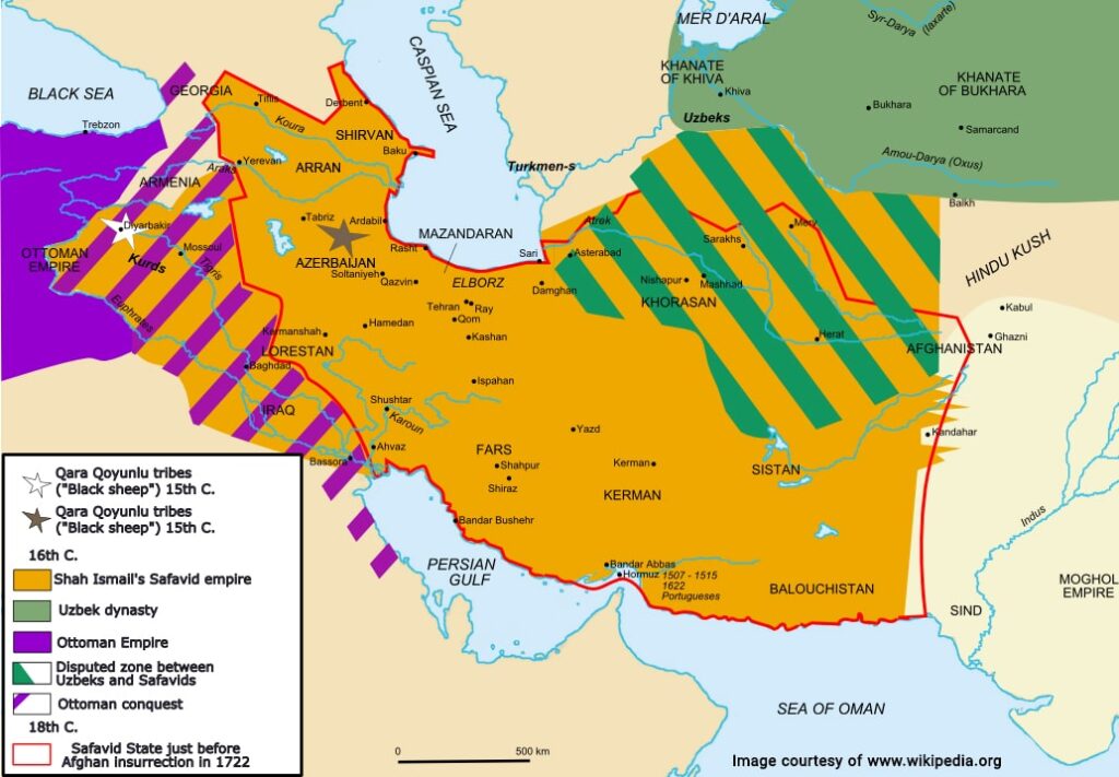 Claims to the Caspian Sea before the Safavid-Russian War