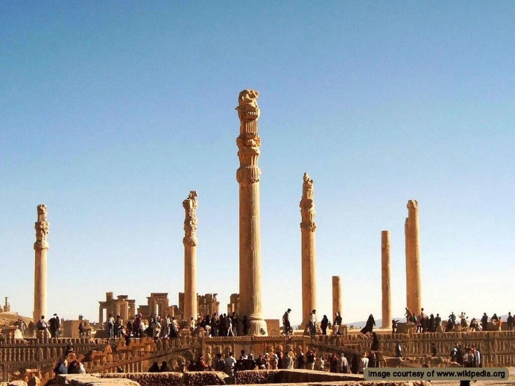 Apadana Palace is one of the most popular tourist attractions in Fars province