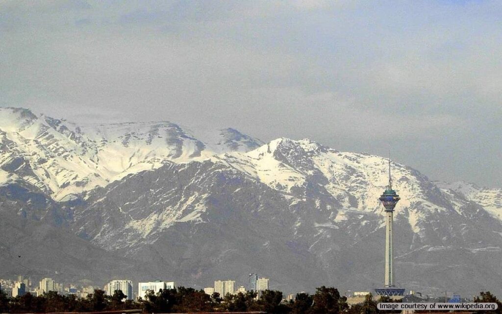 View of Milad Tower in Tehran’s skyline