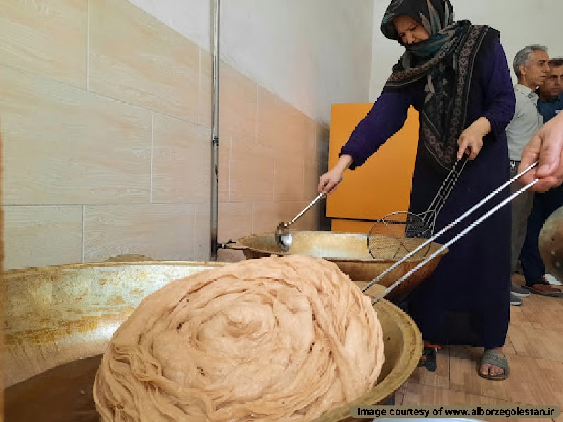 Qatlamay is a layered pastry in Iran