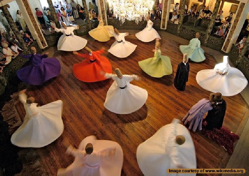 Rumi dance or whirling dervishes