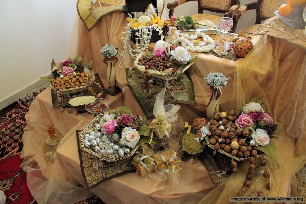 The Aghd table, an integral part of the wedding ceremony