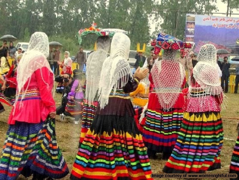 Women’s Persian costumes in Gilan Province