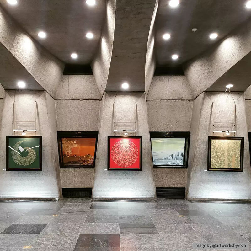 Interior decorations of Azadi Tower