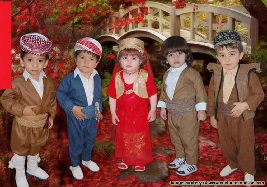 Children's Persian Costumes in Kurdistan