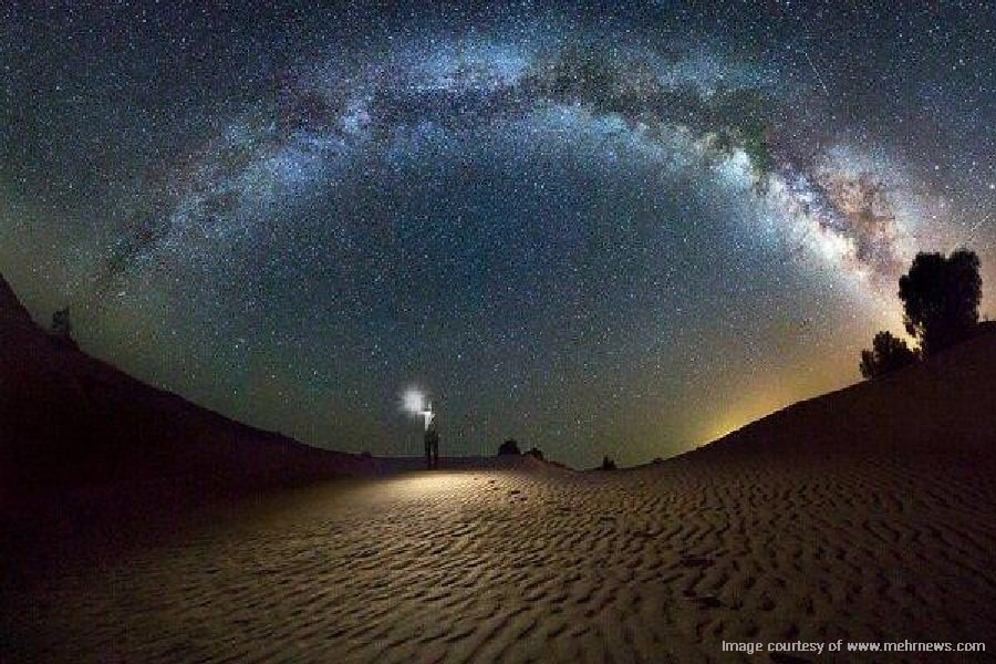 Night sky photography in Mesr Desert