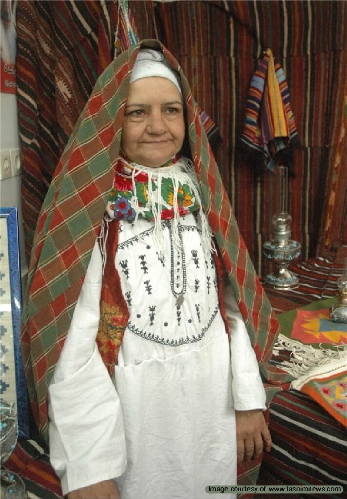 Semnani clothing, a traditional Persian costume