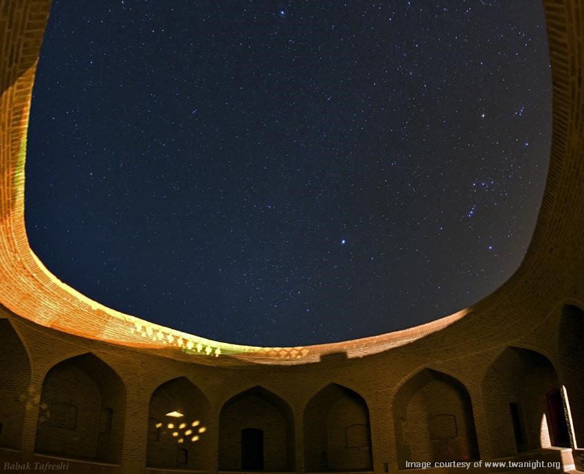 The sky above the Caravanserai