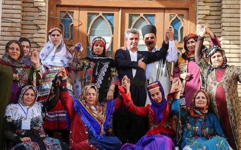 The beautiful collection of Iranian traditional clothing