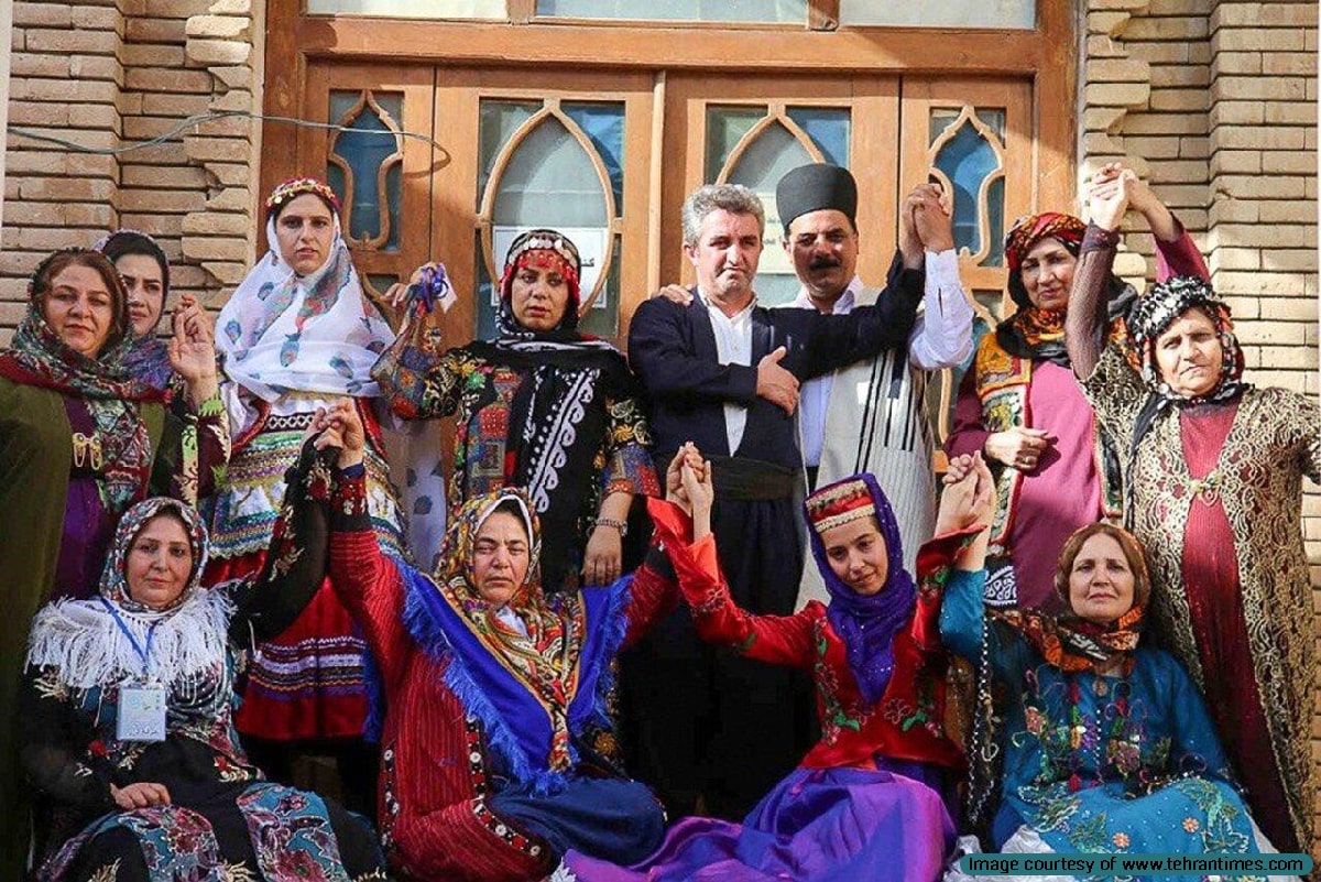 The beautiful collection of Iranian traditional clothing