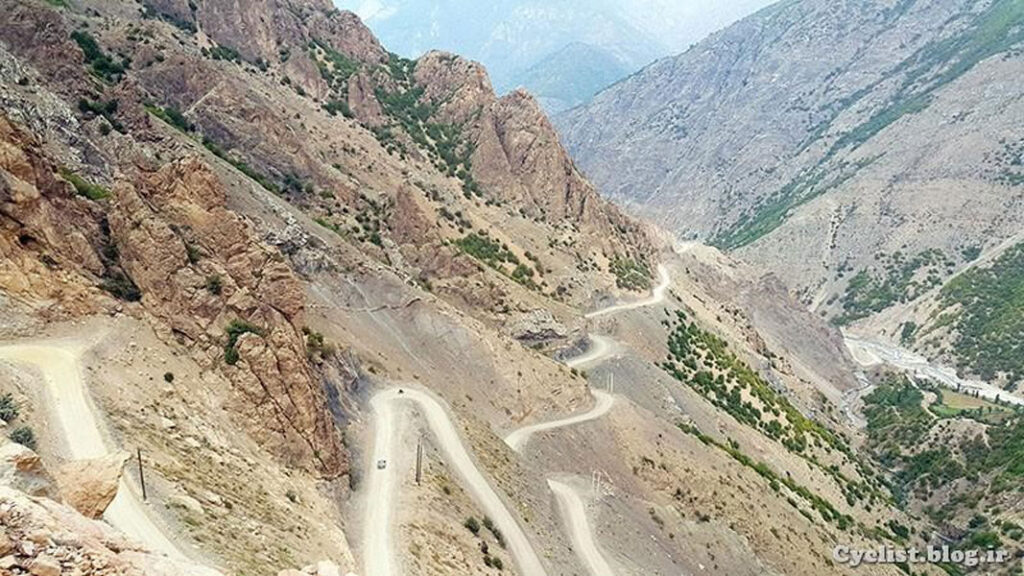 The Alamut biking trail in Alamut Valley, Qazvin