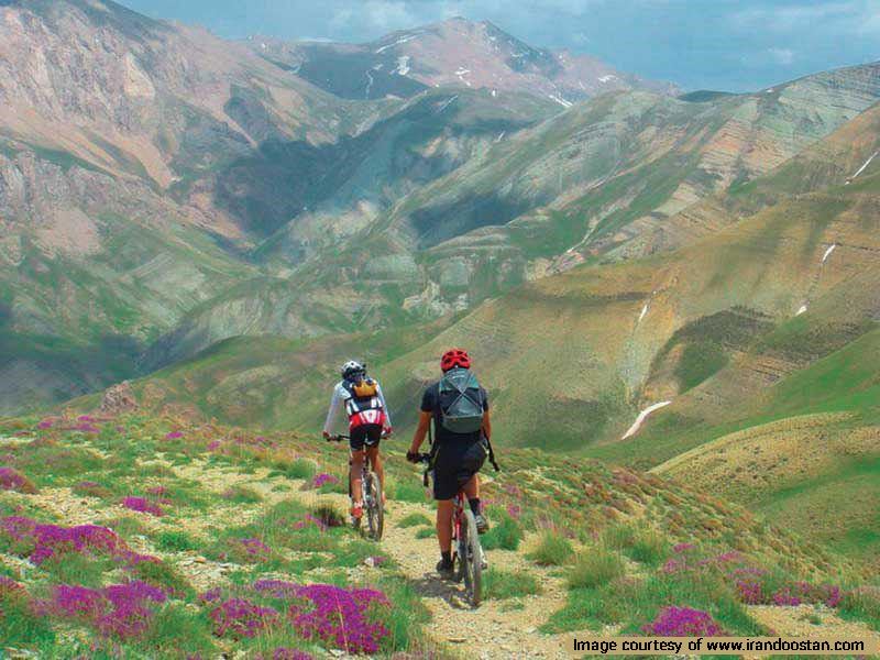 Iran has exotic biking trails in the mountains of Zagros