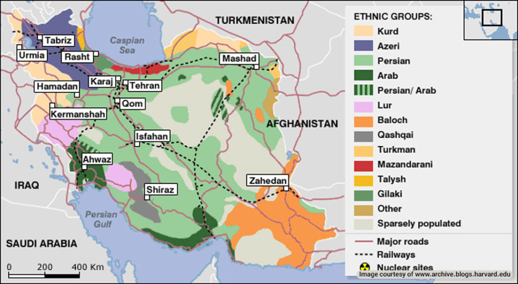 Persians form the majority population of Iran