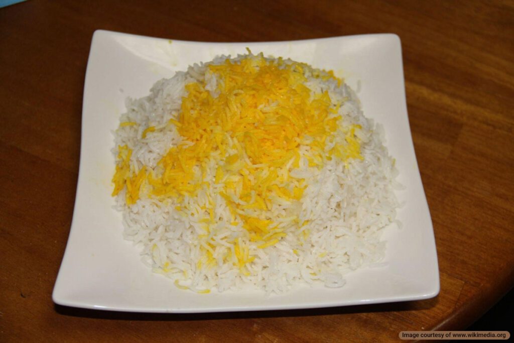 Saffron rice recipe