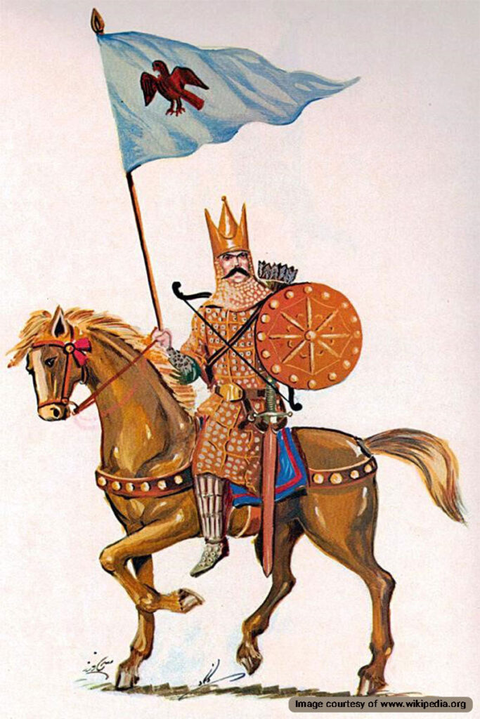 A Sasanian horseman (Aswaran)