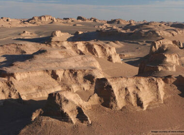 Lut Desert is one of the two largest deserts in Iran