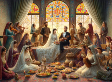 Traditional iranian wedding