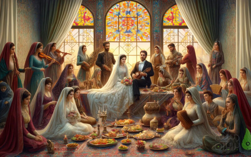 Traditional iranian wedding