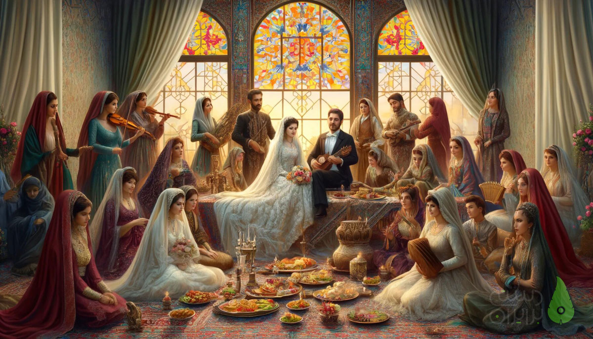 Traditional iranian wedding