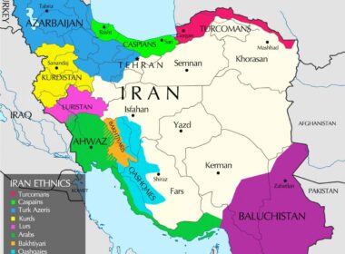 Map showing the Persian population in Iran: Persian ethnicity