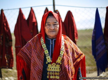 A Turkmen woman in Bandar Turkmen